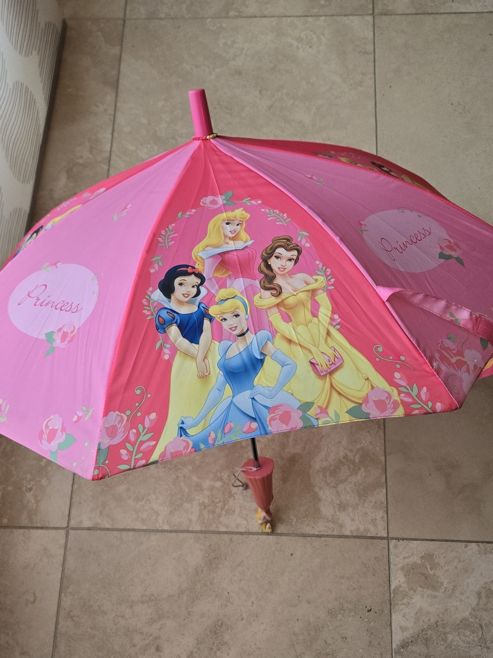 Disney Princess Kids' Pink Character Umbrella